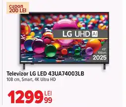 Carrefour Televizor LG LED 43UA74003LB Ofertă
