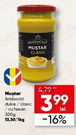PROFI Mustar Aristocrat dulce / clasic / cu hrean Ofertă