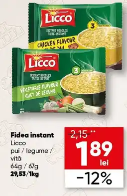 PROFI Fidea instant Licco pui/legume vită Ofertă