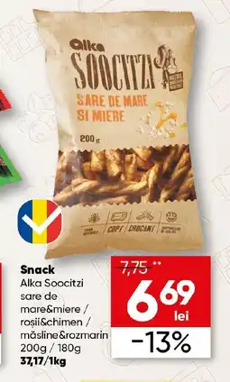 PROFI Snack Alka Soocitzi sare de mare&miere / roșii&chimen / măsline &rozmarin Ofertă