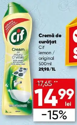 PROFI Cremă de curăţat Cif lemon/ original Ofertă