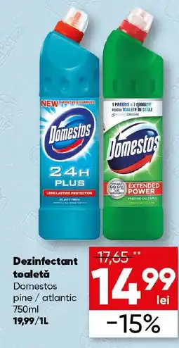 PROFI Dezinfectant toaletă Domestos pine/atlantic Ofertă