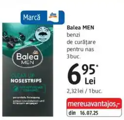 DM Balea MEN benzi de curăţare pentru nas Ofertă