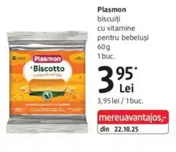 DM Plasmon biscuiţi cu vitamine pentru bebeluşi Ofertă