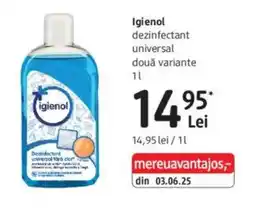 DM Igienol dezinfectant universal două variante Ofertă