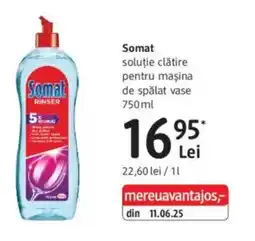 DM Somat soluţie clătire pentru maşina de spălat vase Ofertă