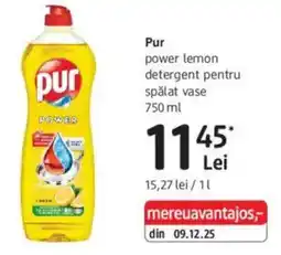 DM Pur power lemon detergent pentru spălat vase Ofertă