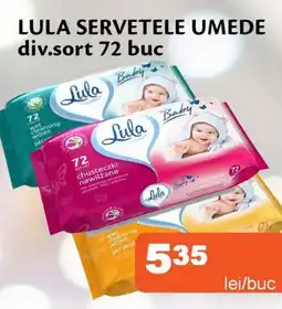 Unicarm Lula servetele umede div.sort Ofertă