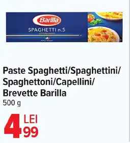 Carrefour Market Paste Spaghetti/Spaghettini/ Spaghettoni/Capellini/ Brevette Barilla Ofertă