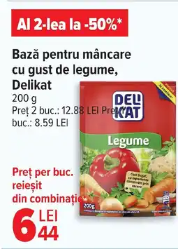 Carrefour Market Bază pentru mâncare cu gust de legume, Delikat Ofertă