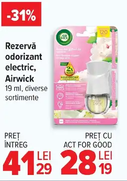 Carrefour Market Rezervă odorizant electric, Airwick Ofertă