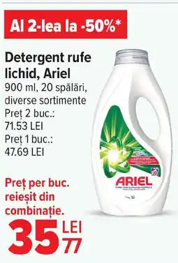 Carrefour Market Detergent rufe lichid, Ariel Ofertă