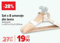Carrefour Market Set x 8 umerațe din lemn Ofertă