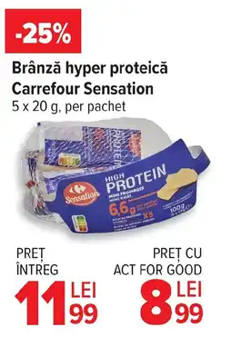 Carrefour Market Brânză hyper proteică Carrefour Sensation Ofertă