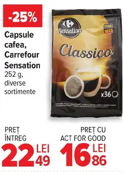 Carrefour Market Capsule cafea, Carrefour Sensation Ofertă