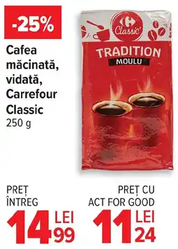 Carrefour Market Cafea măcinată, vidată, Carrefour Classic Ofertă
