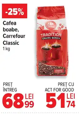 Carrefour Market Cafea boabe, Carrefour Classic Ofertă