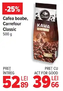 Carrefour Market Cafea boabe, Carrefour Classic Ofertă