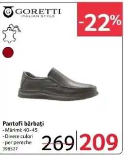 Selgros Pantofi bărbați Ofertă