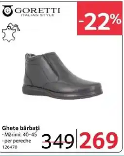 Selgros Ghete bărbați Ofertă