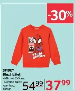 Selgros SPIDEY Bluză băieți Ofertă