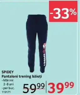 Selgros SPIDEY Pantaloni trening băieți Ofertă