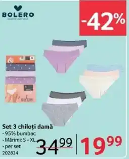 Selgros Set 3 chiloţi damă Ofertă