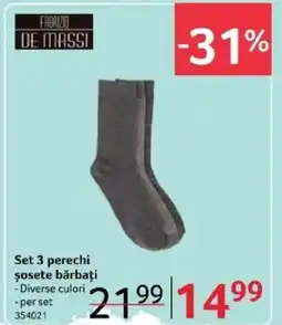 Selgros Set 3 perechi şosete bărbați Ofertă