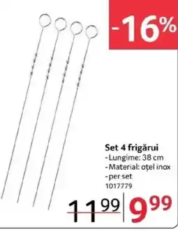 Selgros Set 4 frigǎrui Ofertă