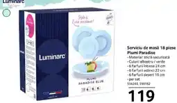 Selgros Serviciu de masă 18 piese Plumi Paradise Ofertă