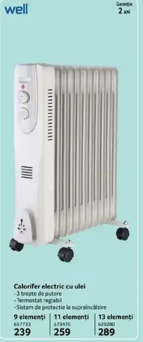 Calorifer electric cu ulei