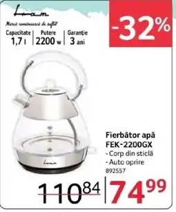 Selgros Fierbător apă FEK-2200GX Ofertă