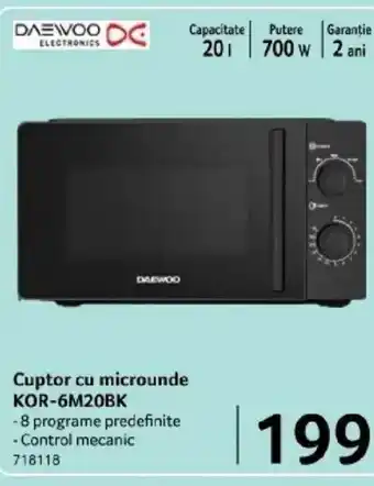 Cuptor cu microunde KOR-6M20BK