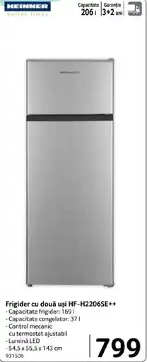 Selgros Frigider cu două uşi HF-H2206SE++ Ofertă