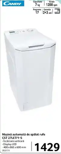 Selgros Maşină automată de spălat rufe CST 27LET/1-S Ofertă