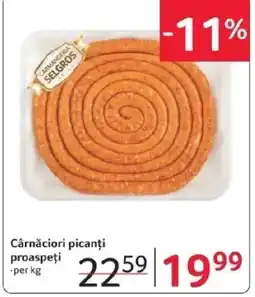 Selgros Cârnǎciori picanți proaspeți Ofertă