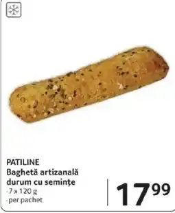 Selgros PATILINE Baghetǎ artizanalǎ durum cu semințe Ofertă