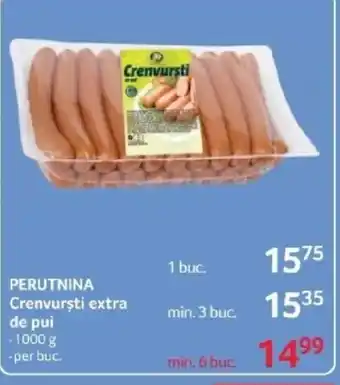 Selgros PERUTNINA Crenvursti extra de pui Ofertă
