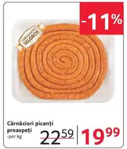 Selgros Cârnațiori picanți proaspeți Ofertă