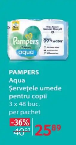 Selgros PAMPERS Aqua Ofertă