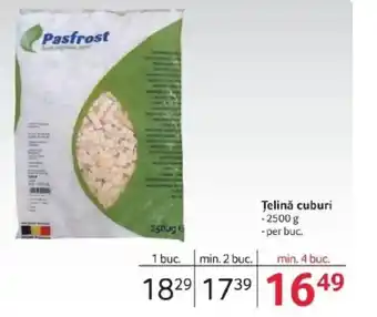 Selgros Telinǎ cuburi Ofertă