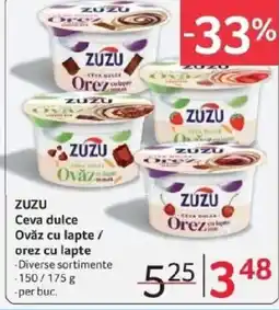 Selgros ZUZU Ceva dulce Ovǎz cu lapte / orez cu lapte Ofertă