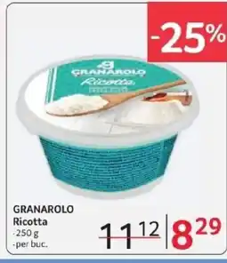 Selgros GRANAROLO Ricotta Ofertă