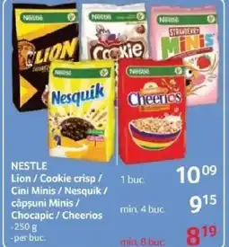 Selgros NESTLE Lion/Cookie crisp / 1 buc. Cini Minis / Nesquik / căpşuni Minis Chocapic/Cheerios Ofertă