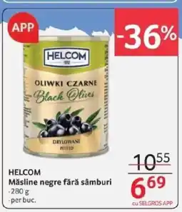 Selgros HELCOM Măsline negre fără sâmburi Ofertă