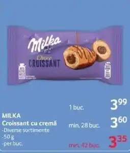 Selgros MILKA Croissant cu cremă Ofertă