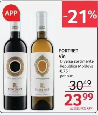 Selgros PORTRET Vin Ofertă