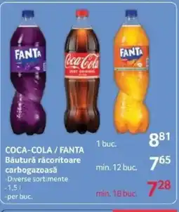 Selgros COCA-COLA / FANTA Băutură răcoritoare carbogazoasă Ofertă