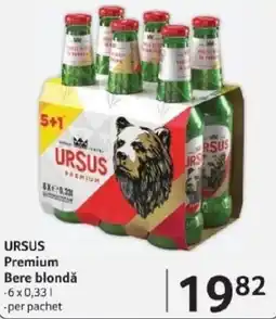 Selgros URSUS Premium Bere blondă Ofertă