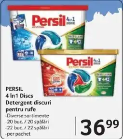 Selgros PERSIL 4 în 1 Discs Detergent discuri pentru rufe Ofertă